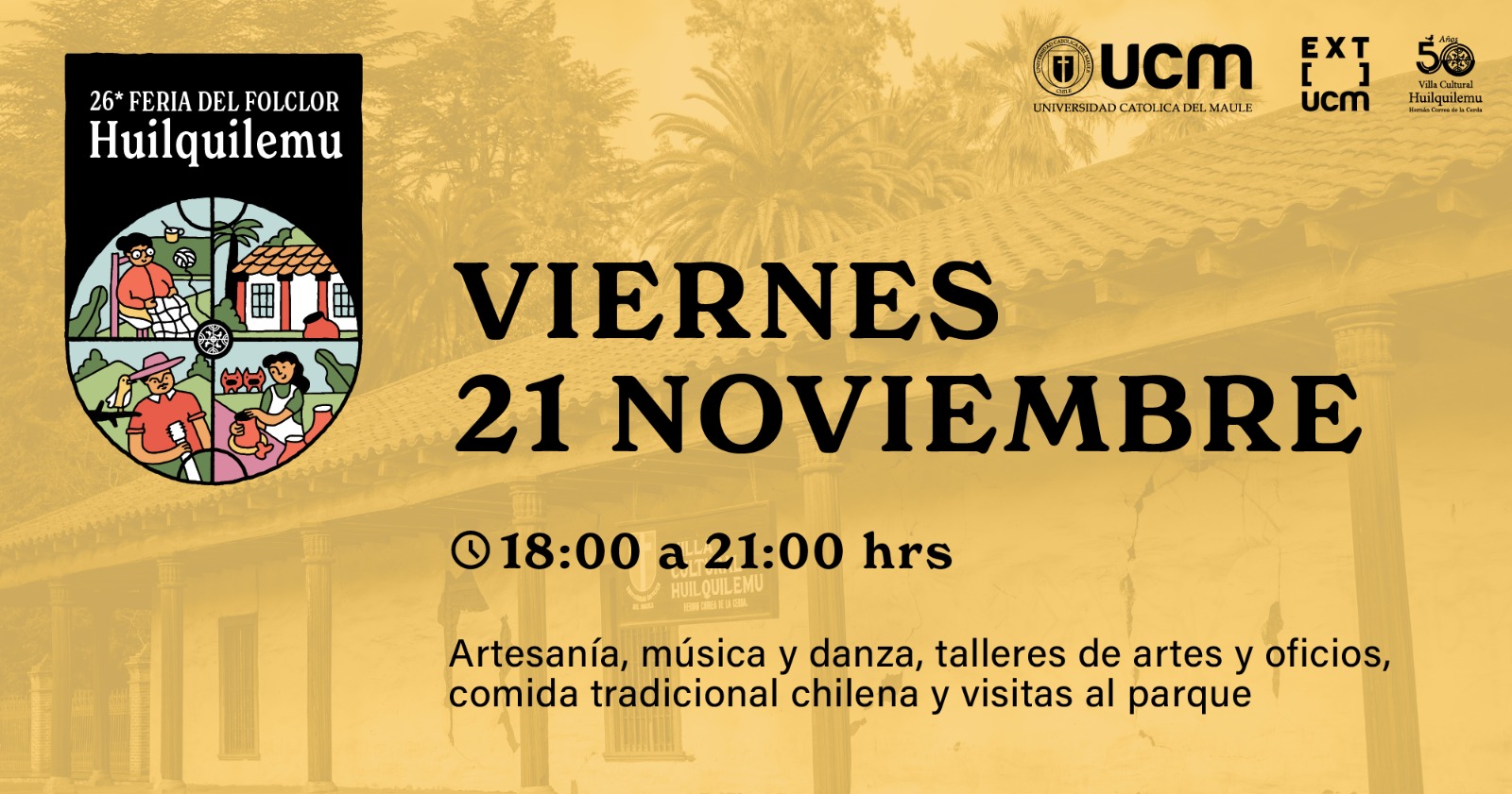 26 Feria Huilquilemu - 21/11 21-11-2025 18:00